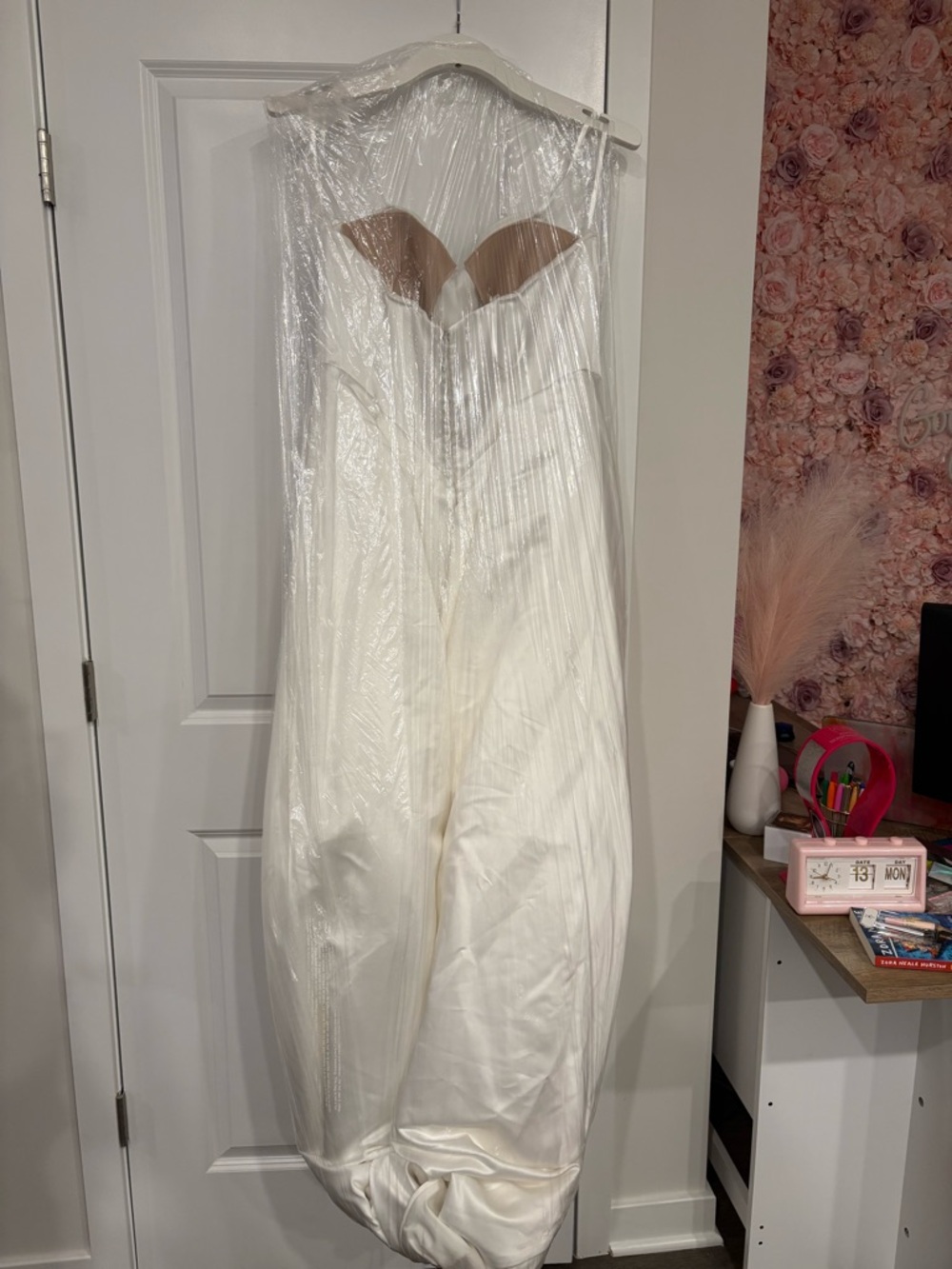 Justin Alexander | Rings Collection Strapless Satin Ball Gown in Ivory - Picture 4 of 5